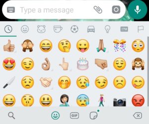 Sticker option is available on Whatsapp new version